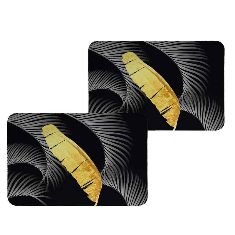 زیربشقابی طرح برگ کد 8989  بسته 2 عددی 