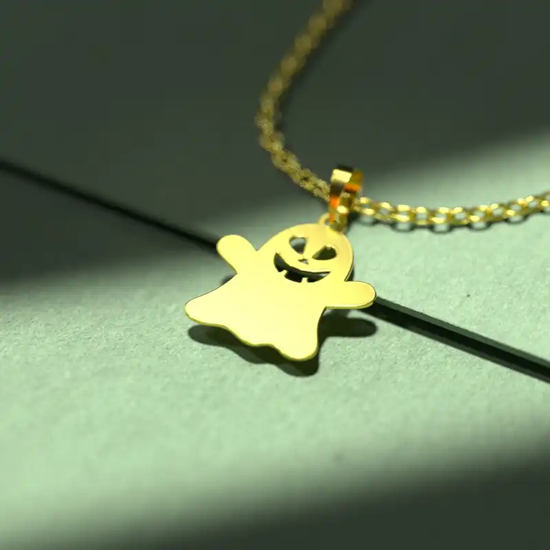 گردنبند طلا 18 عیار زنانه مدوپد مدل هالووین کد G3-1-1281