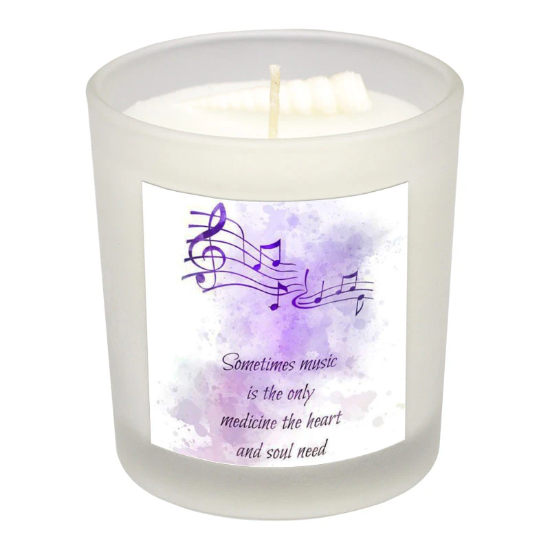 شمع لیوانی طرح تکست مدل D013-1