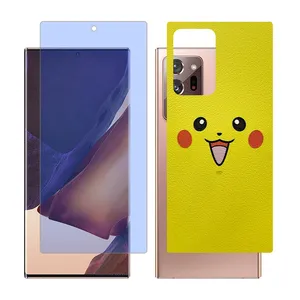 Glass Together model matte anti blue screen protector suitable for Samsung Galaxy Note20 Ultra 5G mobile phone with cover sticker on the back of the phone