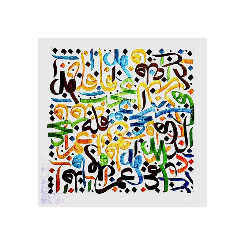 کاشی گلاک مدل سنتی ایرانی سبک کالیگرافی TT10