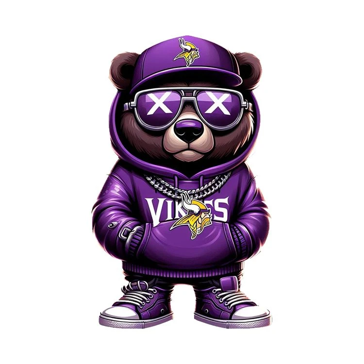 استیکر پارچه و لباس پاد آفرین مدل خرسی کد 3