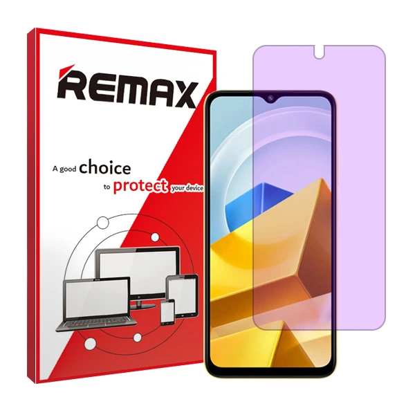 محافظ صفحه نمایش ضد اشعه بنفش ریمکس مدل HyPRL مناسب برای گوشی موبایل شیائومی Poco M5