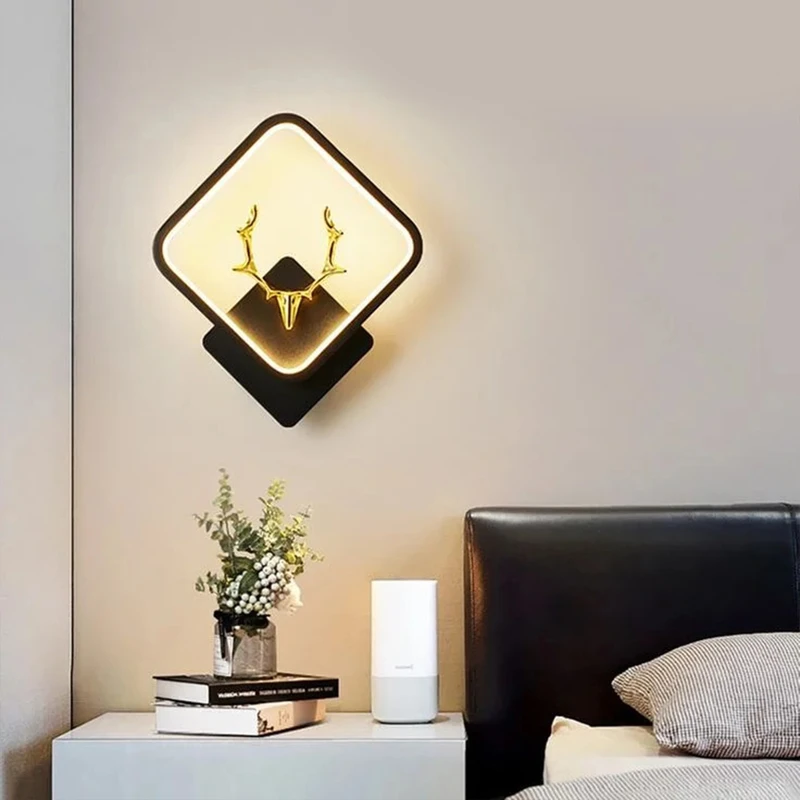 عکس شماره 4 : چراغ دیواری مدل ال ای دی طرح گوزن