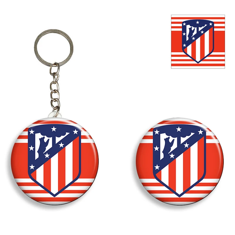 پیکسل مدل باشگاه ورزشی اتلتیکو مادرید کد atletico madrid F.C A A147 به همراه جاکلیدی و استیکر