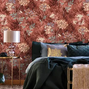 کاغذ دیواری مدل گل دار کد 7045