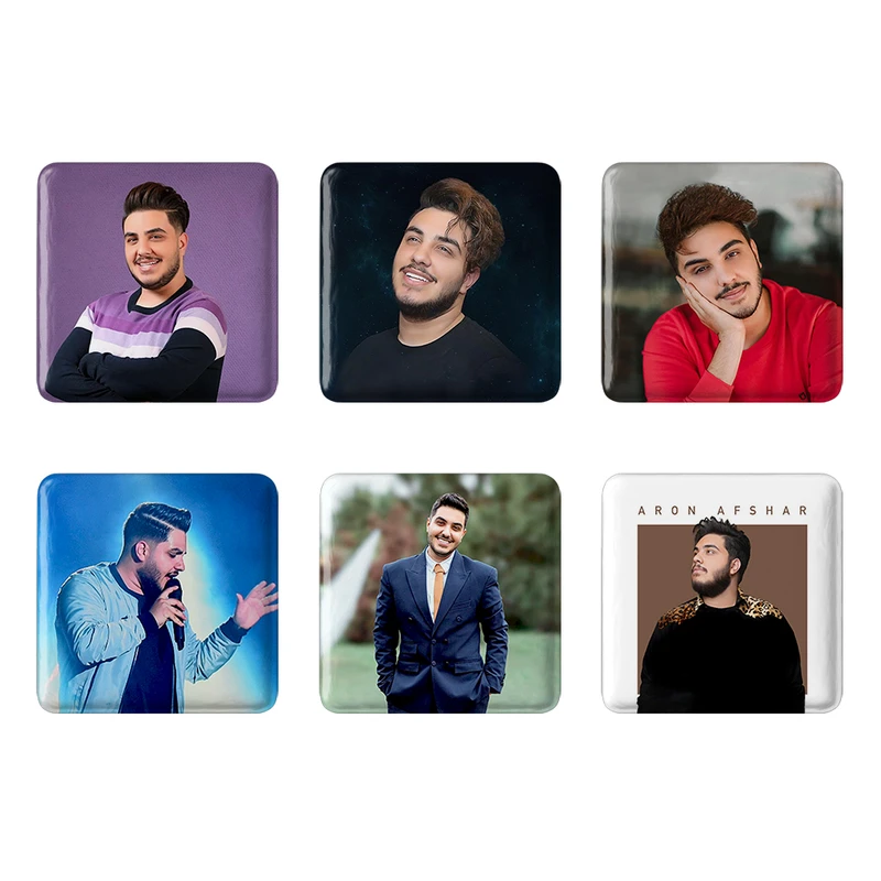 مگنت خندالو مدل آرون افشار کد 253A مجموعه 6 عددی