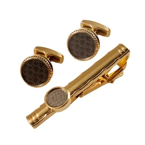 ست دکمه سردست و گیره کراوات مردانه مدل 550