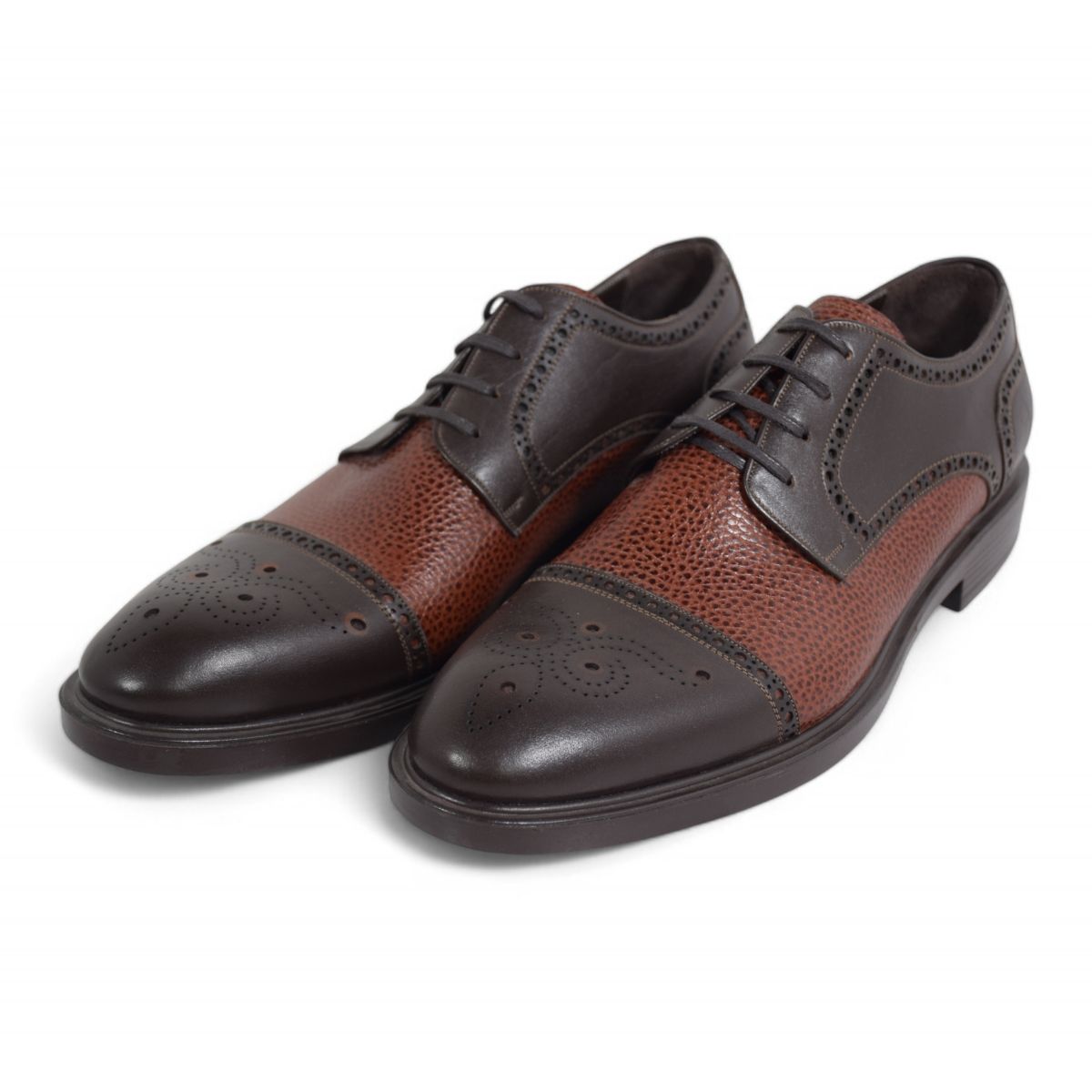 کفش مردانه چرمیران مدل pm1160 رنگ قهوه ای -  - 5