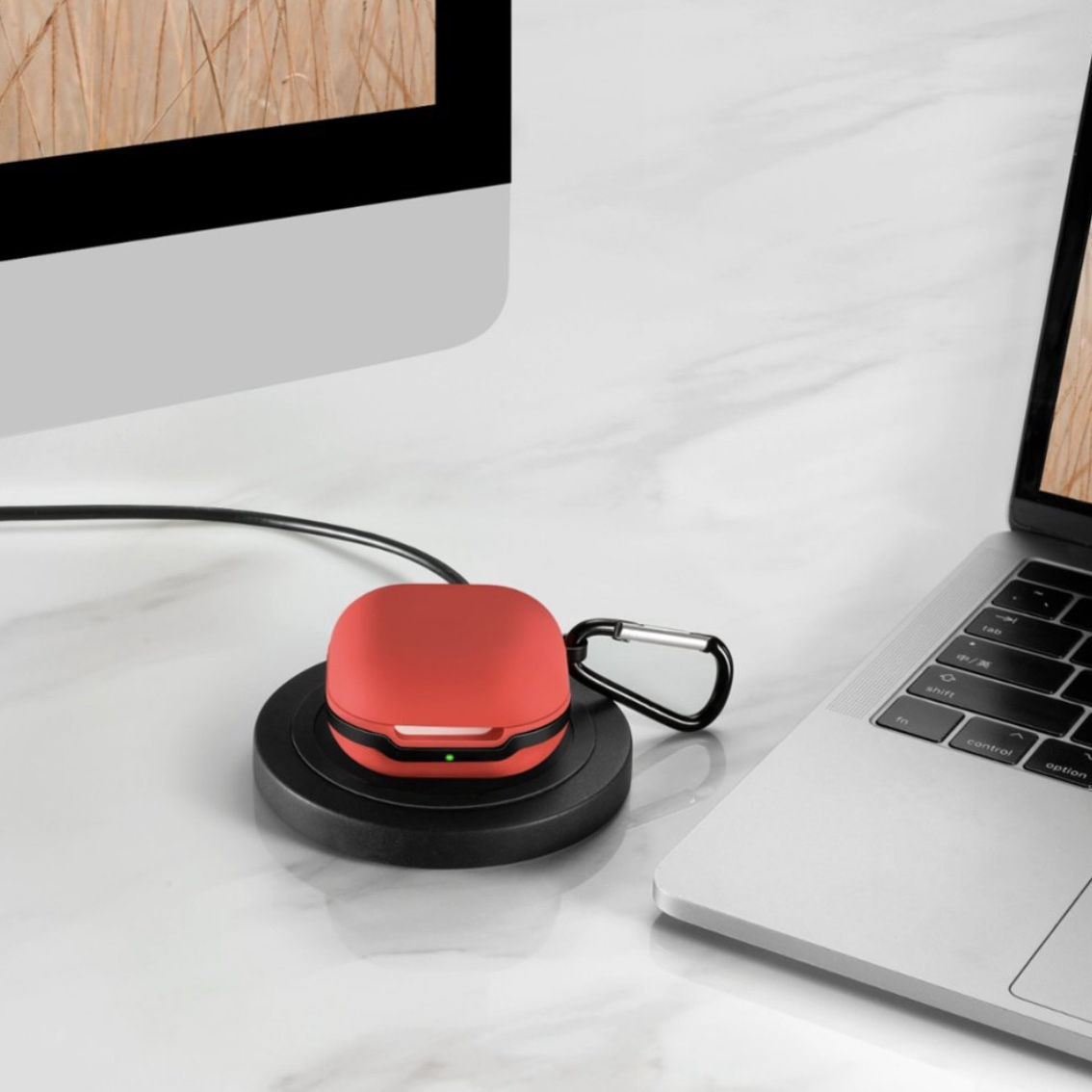 کاور مدل silic+steel مناسب برای هندزفری بلوتوثی سامسونگ Galaxy buds2/buds pro/buds live