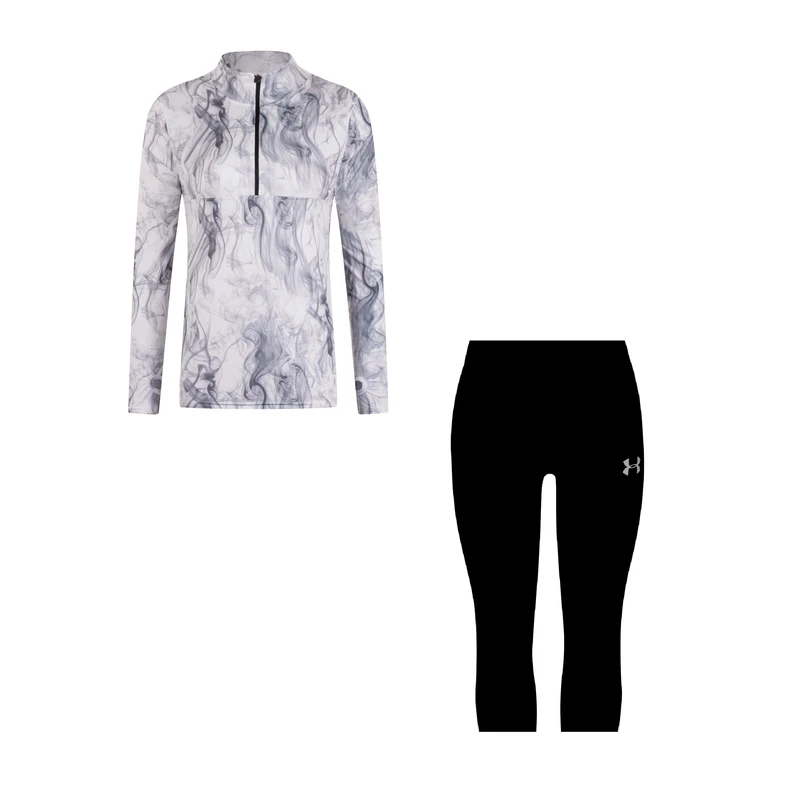 ست تی شرت و شلوارک ورزشی زنانه مدل 276-3101