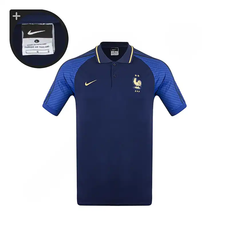 ست پولوشرت و شلوار ورزشی مردانه مدل فوتبال هتلی تیم ملی فرانسه NK-8101