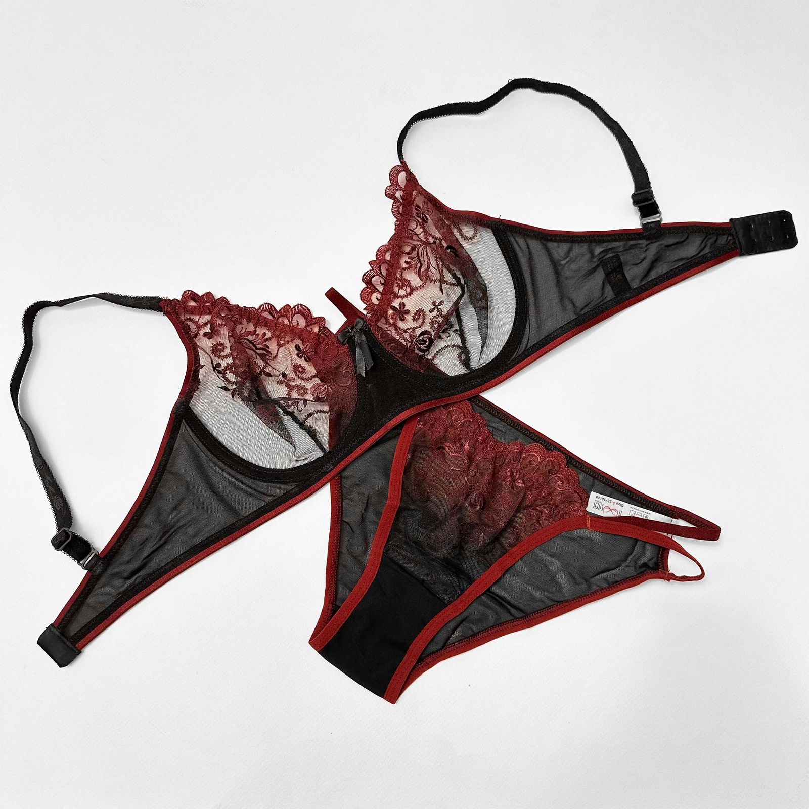 ست شورت و سوتین زنانه نوشه پوش مدل گیپوری کد 75002 -  - 5