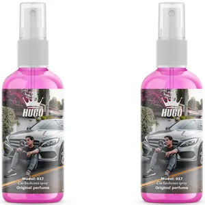 اسپری خوشبو کننده خودرو هوگو مدل 017 با رایحه Perfume حجم 50 میلی لیتر بسته 2 عددی