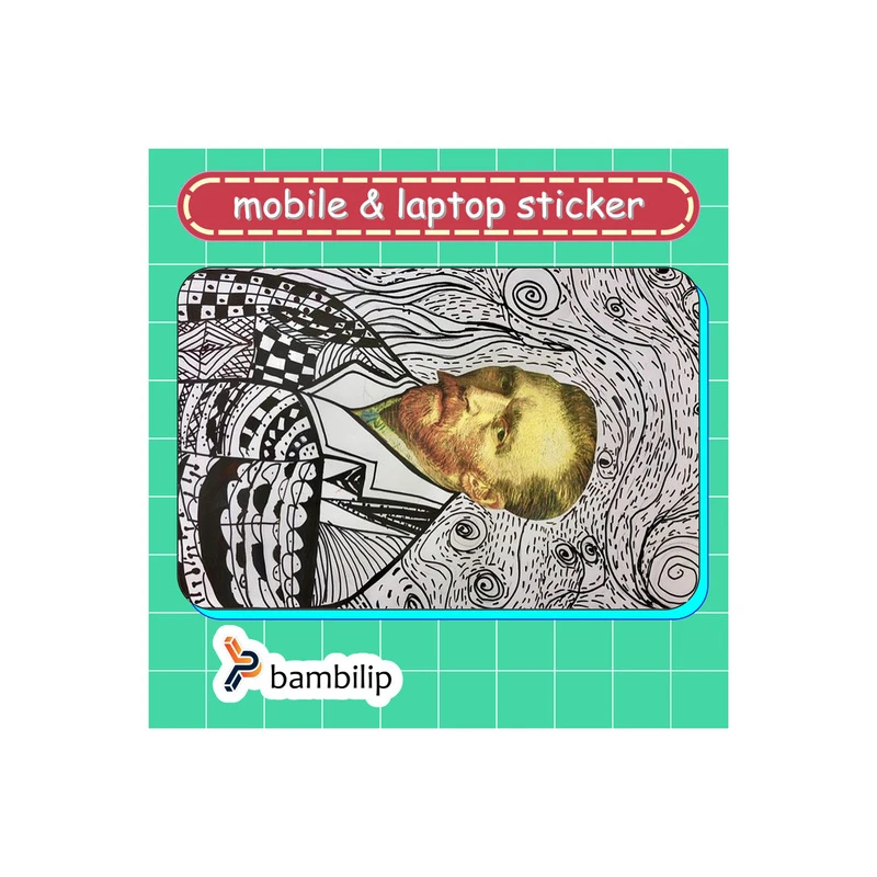 استیکر بامبیلیپ مدل کارت عابر طرح ونگوگ و آنالیز خط کد 1675750