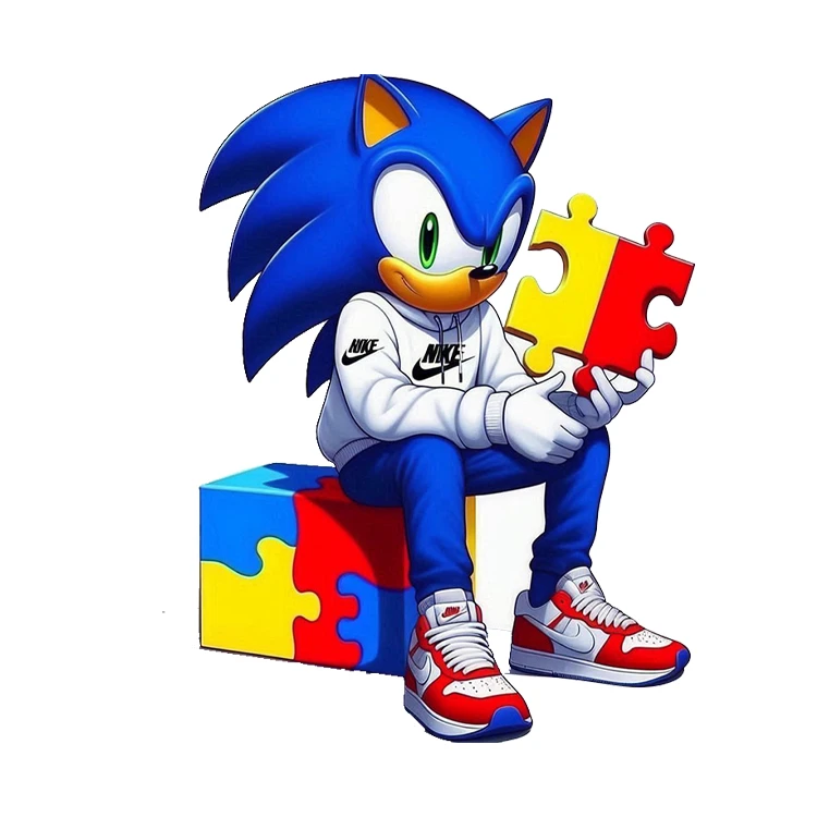 استیکر پارچه و لباس پاد آفرین مدل سونیک کد 216