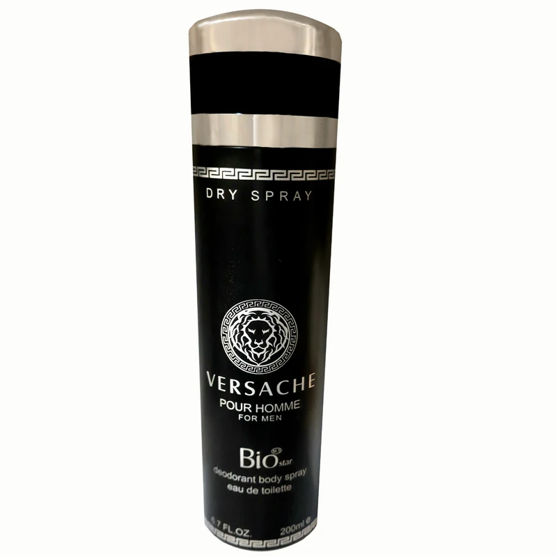 اسپری خوشبو کننده بدن مردانه بیو استار مدل versache pour homme حجم 200 میلی لیتر