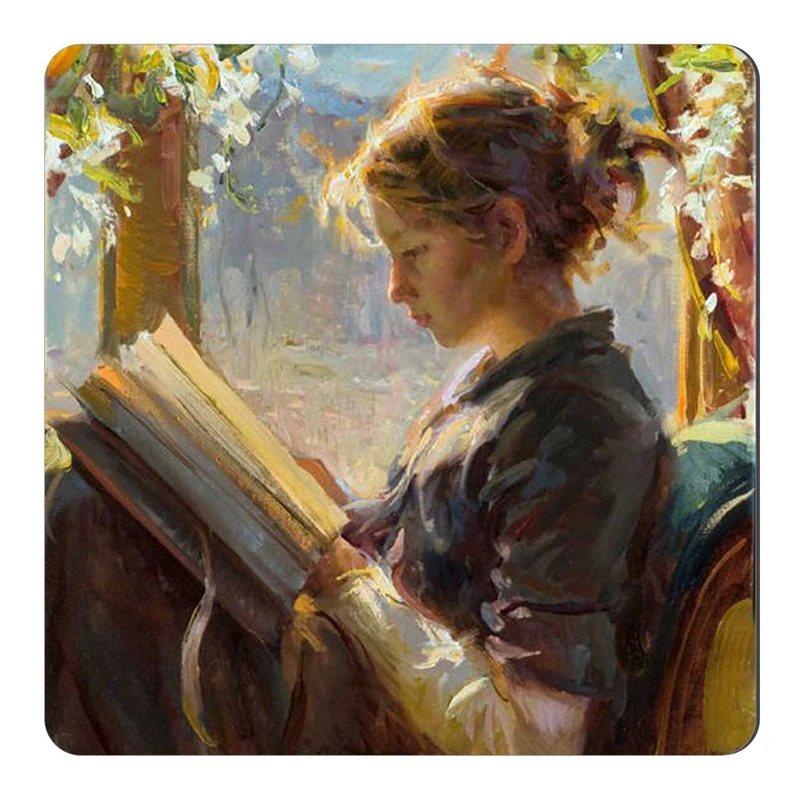  مگنت طرح دخترک کتابخوان کد wmg2302