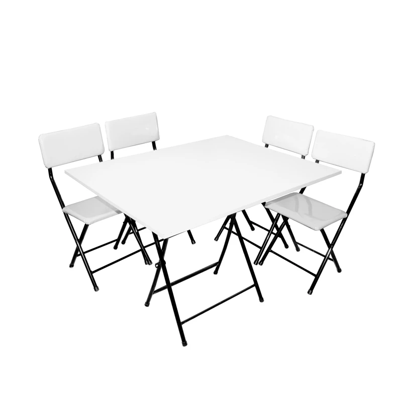 میز و صندلی سفری تاشو 4 نفره میزیمو کد 1743 مجموعه 5 عددی