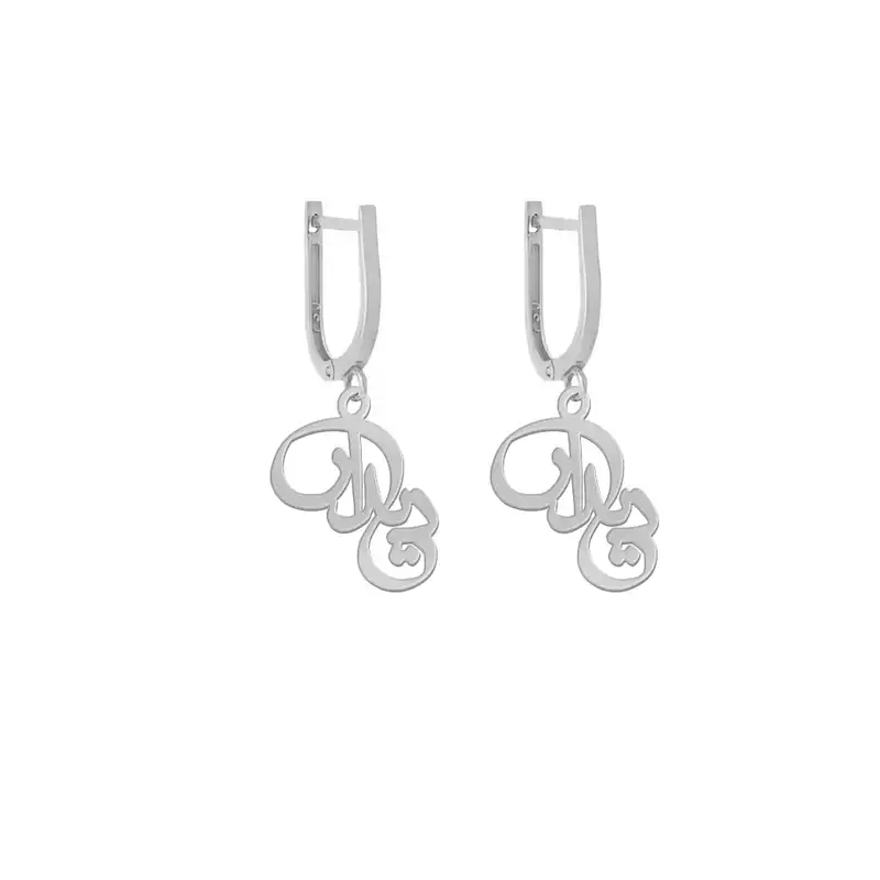 گوشواره نقره زنانه لیردا مدل اسم دیدار gosh sss didar78