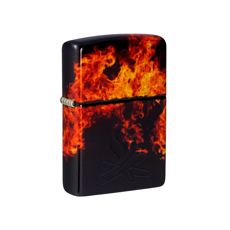 فندک زیپو مدل 46389 48458 CAMPFIRE DESIGN طرح شعله های آتش