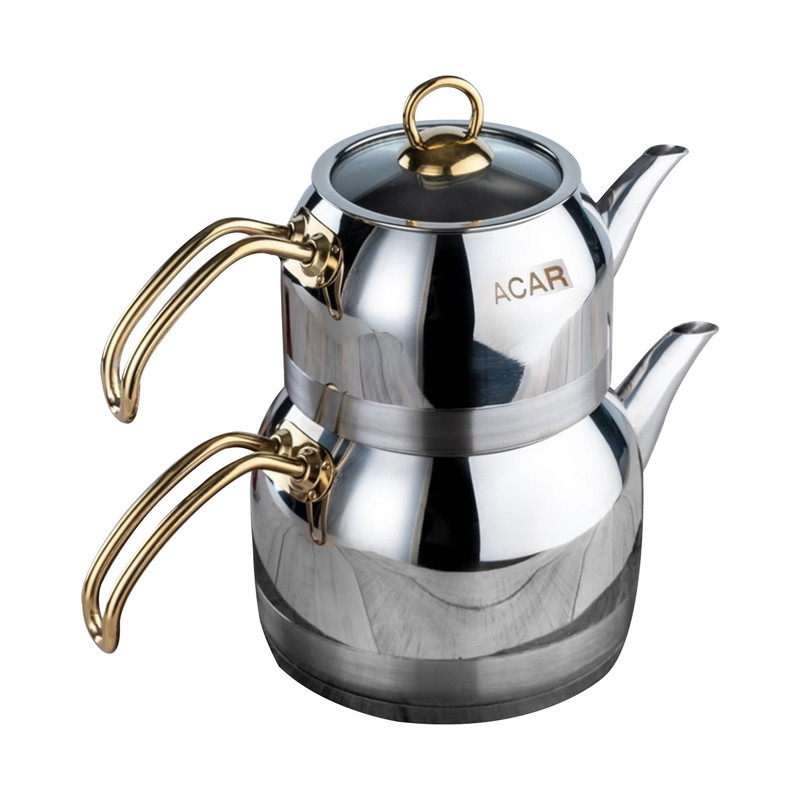 ست کتری و قوری اجار مدل AR - 22-0315/6 - Gold