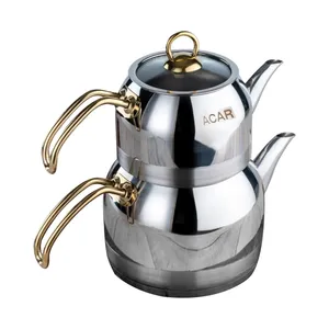 ست کتری و قوری اجار مدل AR - 22-0315/6 - Gold
