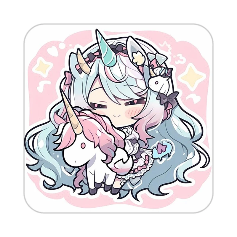 زیر لیوانی کاکتی طرح اسب تک شاخ و یونیکورن مدل mp29183