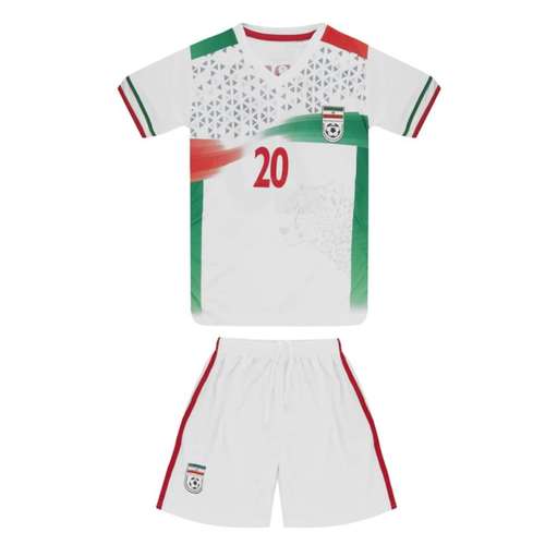 ست تی شرت آستین کوتاه و شلوارک ورزشی پسرانه طرح تیم ملی ایران
