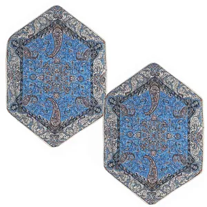 ست 2 تکه رومیزی ترمه مدل شیوا کد BL