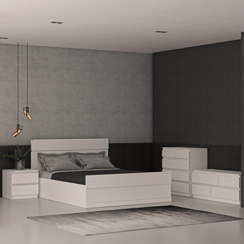 سرویس خواب دونفره اعیان مدل FH869 سایز 160x200 سانتی متر مجموعه چهار عددی