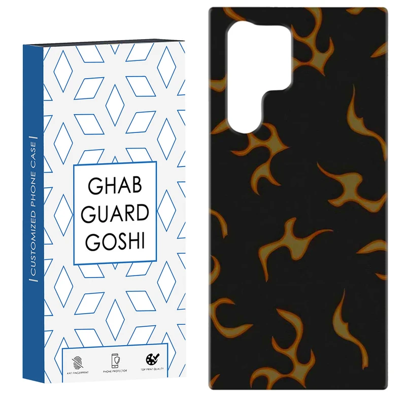 کاور قاب گارد گوشی طرح اتیش کد Dimo-936 مناسب برای گوشی موبایل سامسونگ Galaxy S22 ULTRA