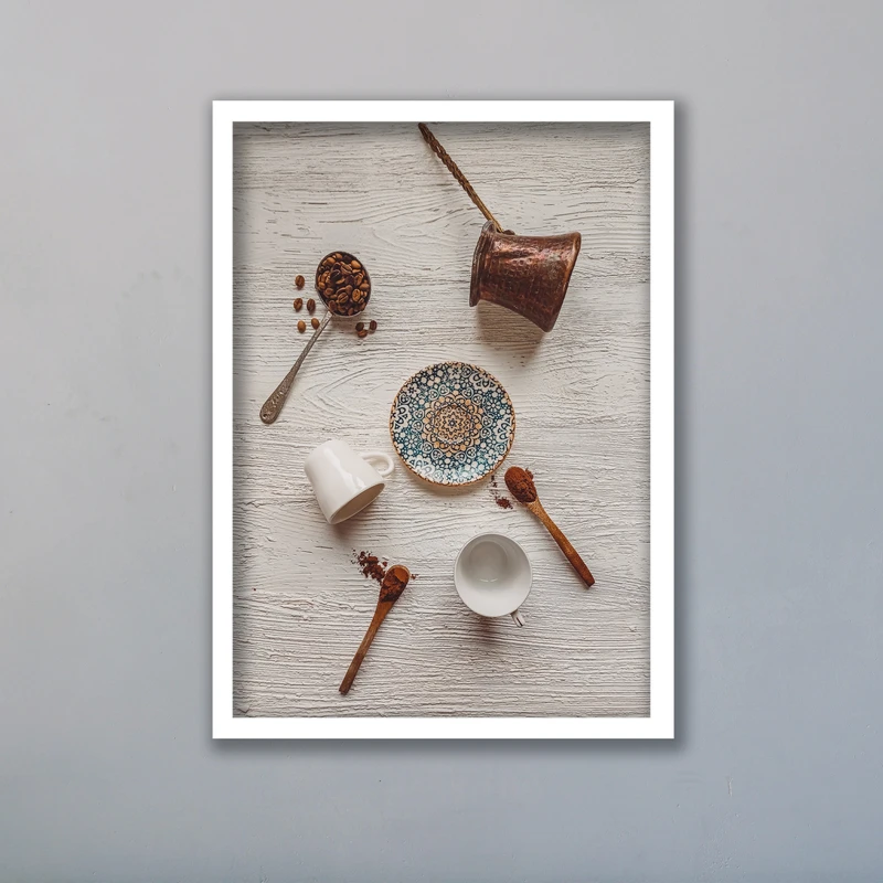 تابلو مدل آشپزخانه طرح قهوه کد LA-G10243