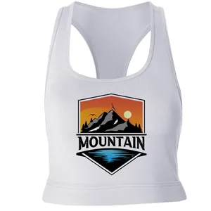 نیم تنه ورزشی زنانه مدل Mountain کد SH040 رنگ سفید