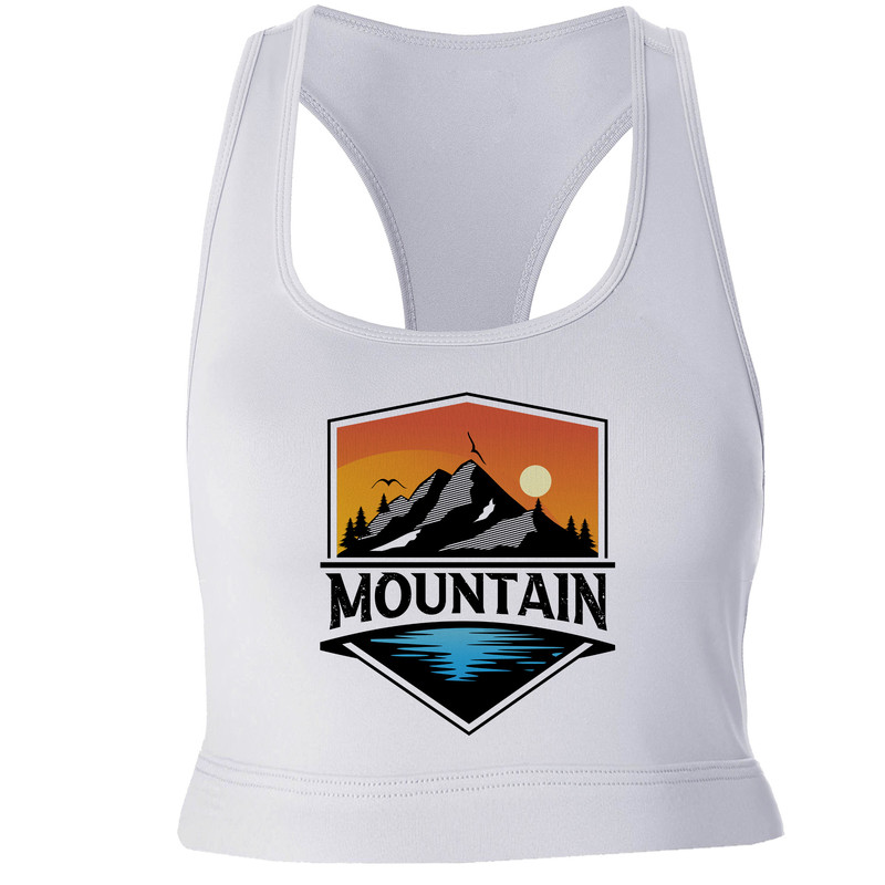 نیم تنه ورزشی زنانه مدل Mountain کد SH040 رنگ سفید