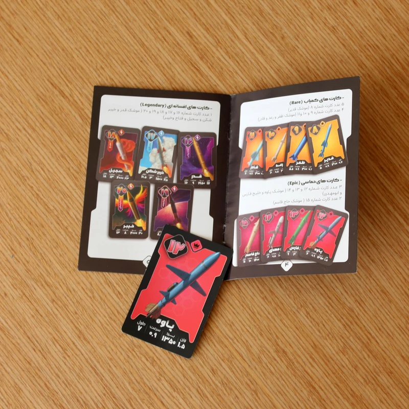 عکس شماره 16 : بازی فکری آتشبار مدل کارتی مناسب برای سن 6 سال به بالا