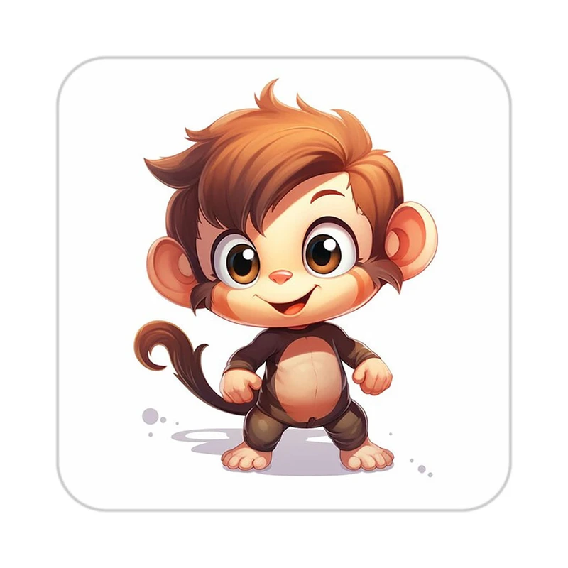 زیر لیوانی کاکتی طرح حیوانات کارتونی مدل mp28272