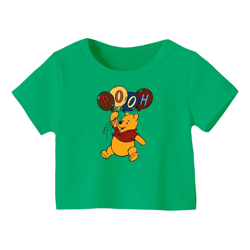 کراپ‌ تی‌شرت آستین کوتاه زنانه مدل پو کد ۱۴