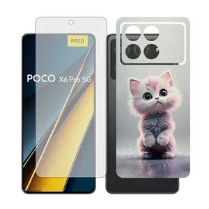 Glass Together model matte Screen Protector Suitable for Xiaomi Poco X6 Pro Mobile Phone with Back cover sticker