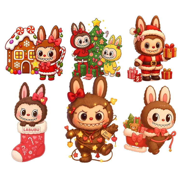 استیکر پارچه و لباس پاد آفرین مدل عروسک لبوبو کد S2313