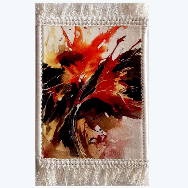 فرش ماشینی دیوارکوب طرح گل مدل FL 103