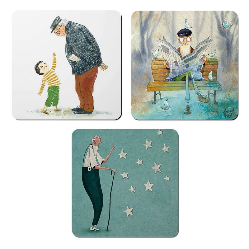 مگنت صباطرح مدل پدر بزرگ و نوه کد M1310 مجموعه 3 عددی