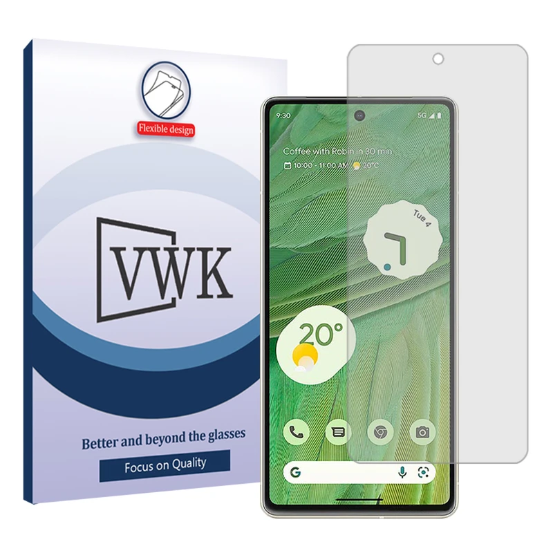 محافظ صفحه نمایش شفاف وی دبلیو کی مدل Tough مناسب برای گوشی موبایل گوگل Pixel 7