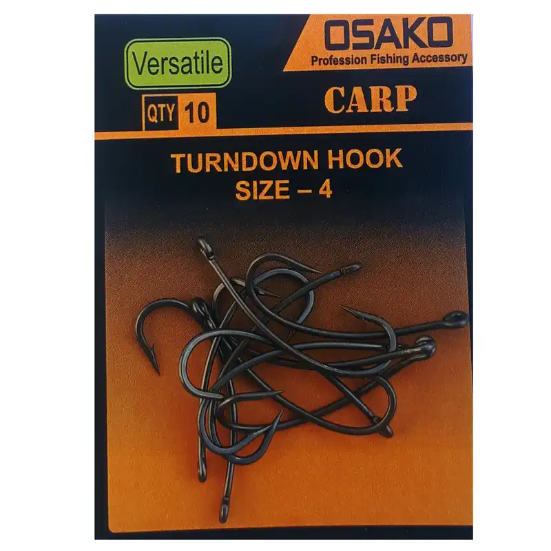 قلاب ماهیگیری اوساکو مدل  TURNDOWN سایز 4 بسته 10 عددی