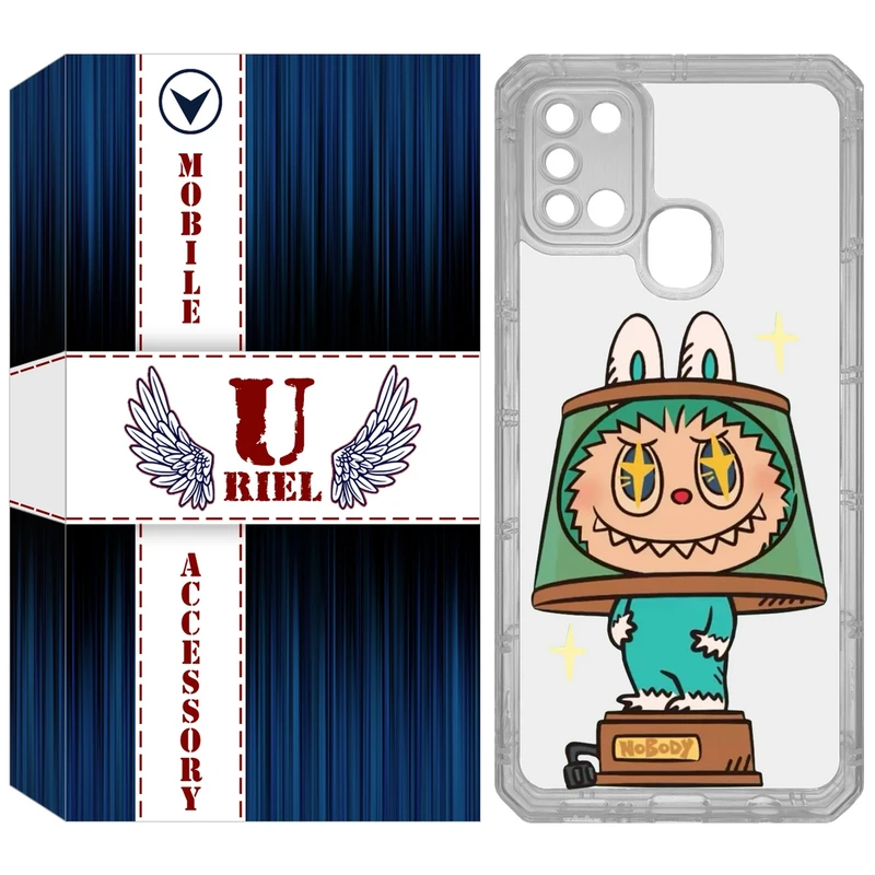 کاور یوریل قاب مدل Clear کد 126 طرح لبوبو مناسب برای گوشی موبایل سامسونگ Galaxy A21S