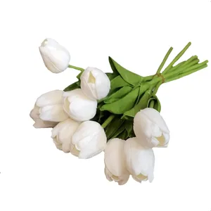 دسته گل مصنوعی مدل لاله بسته 10 عددی
