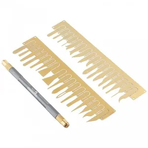 تیغ و دسته تیغ تمیز کننده آی سی مکانیک مدل 034 مجموعه 35 عددی