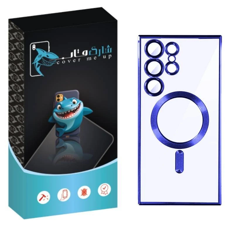 کاور شارک قاب مدل مگ سیف طرح لاکچری مناسب برای گوشی موبایل سامسونگ Galaxy S23 Ultra