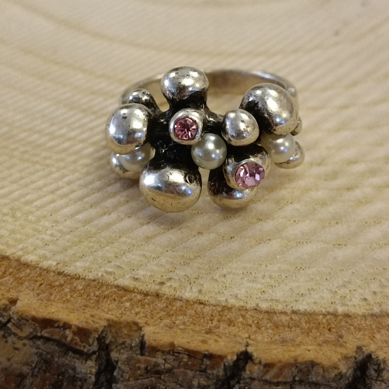 انگشتر زنانه مدل گوی نگین دار