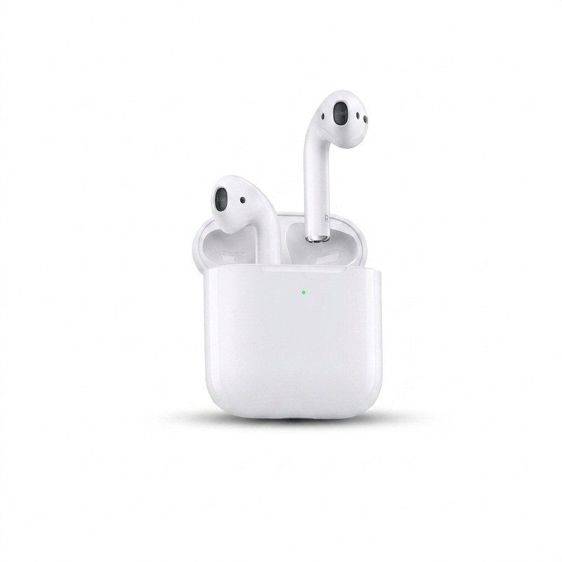 هدفون بلوتوثی مدل AirPods با محفظه شارژ، پخش موسیقی تا 5 ساعت و طراحی ارگونومیک